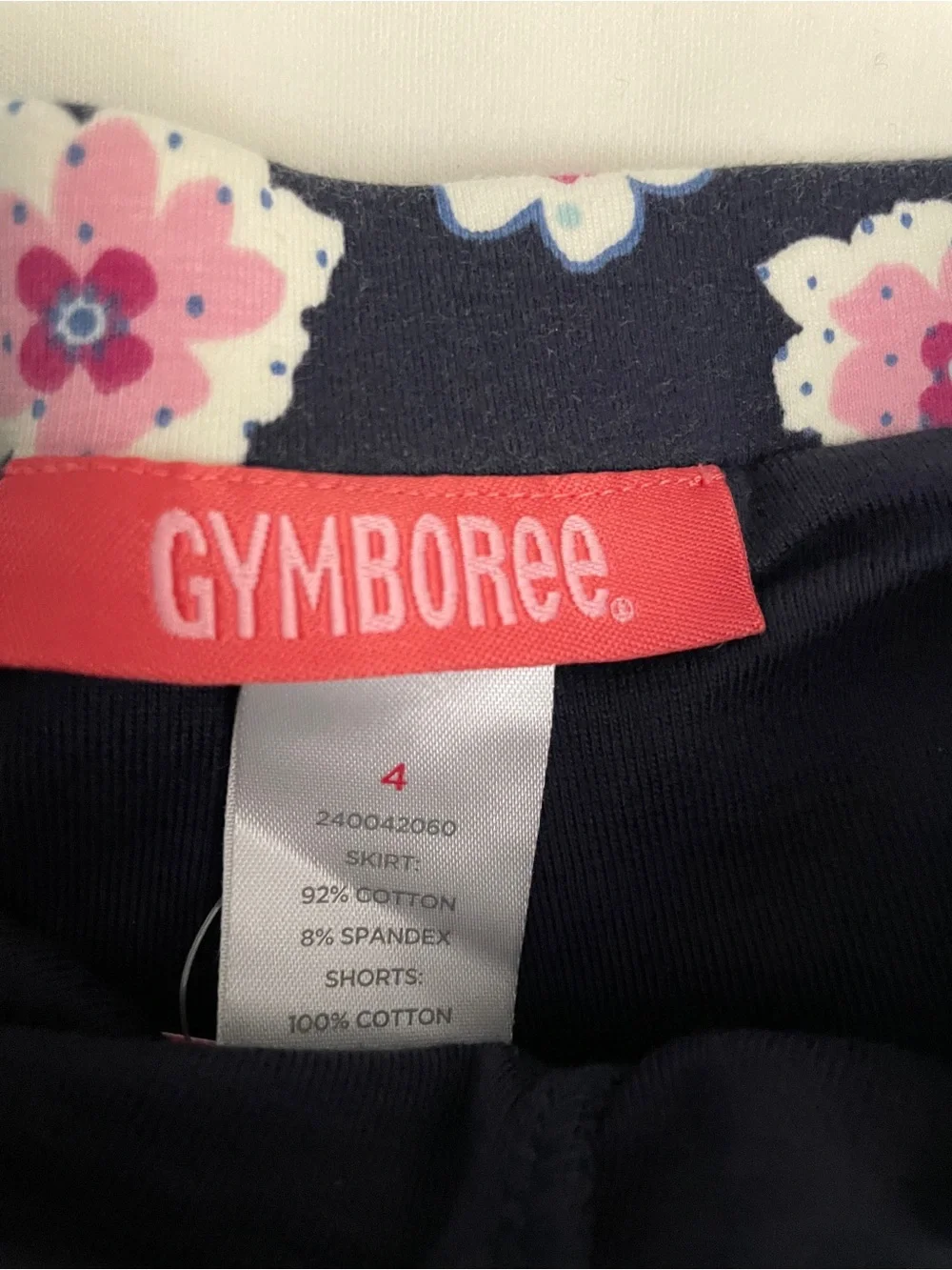 NWT Gymboree VTG 2005-6 Chelsea Navy Floral skort embroidered Top shoes Sz 4
